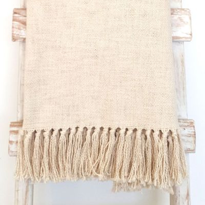 CHAL TELAR ALGODÓN CRUDO 160X100