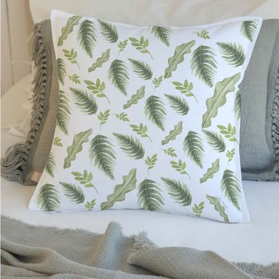 Imagen 2 del producto FUNDA COJÍN ALGODÓN PRIMAVERA VERDE 45X45