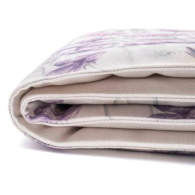 Imagen 2 del producto PIECERA MARISA JARDÍN SILVESTRE LILA Y HOJITAS 220X70