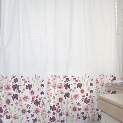 Imagen 2 del producto CORTINA DE BAÑO ALGODÓN PRIMAVERA ROSA