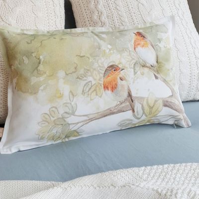 Imagen 2 del producto FUNDA COJÍN ALGODÓN  PAJARITOS BAMBI 50X30