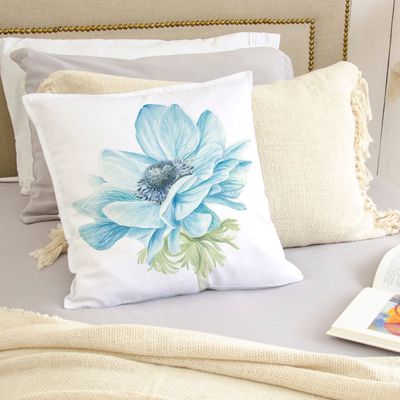 Imagen 2 del producto FUNDA COJÍN ALGODÓN ANÉMONE ABIERTA 45X45