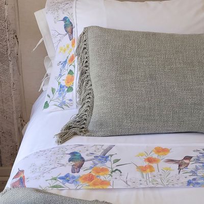 Imagen 2 del producto Juego de Sábanas 2 Plazas Picaflor Arcoíris