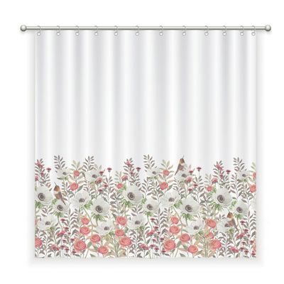 Imagen 1 del producto CORTINA BAÑO ALGODÓN ANÉMONE BLANCA