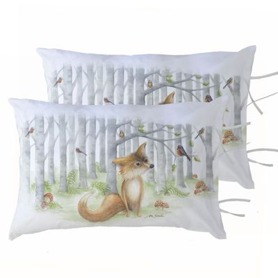 PACK 2 FUNDAS ALMOHADA ZORRITO 50X70