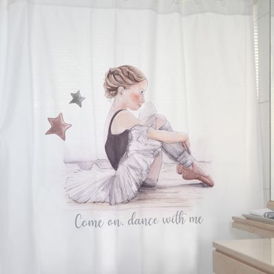 Imagen 2 del producto CORTINA DE BAÑO ALGODÓN BAILARINA