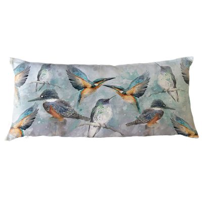 FUNDA COJÍN ALGODÓN  MARTÍN TURQUESA XL