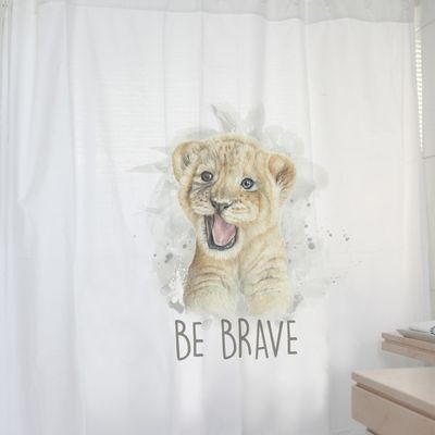 Imagen 2 del producto CORTINA DE BAÑO ALGODÓN LEONCITO VALIENTE