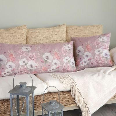 Imagen 2 del producto FUNDA COJÍN GAMUZA ANÉMONE BLANCA XL