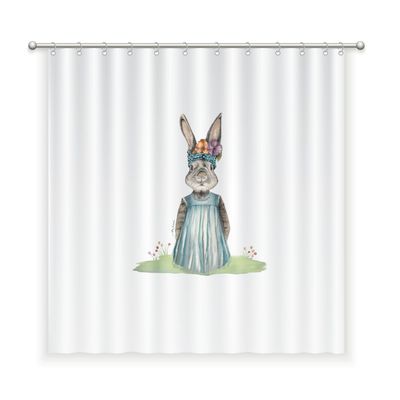 Imagen 1 del producto CORTINA DE BAÑO ALGODÓN CONEJA FLORA