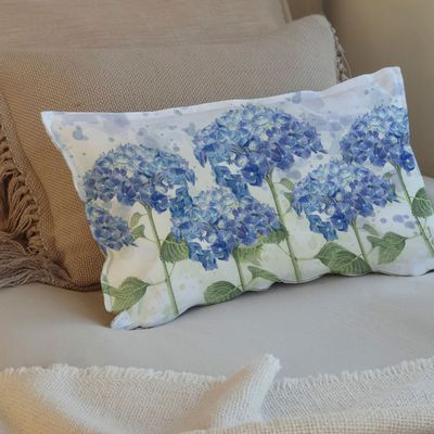 Imagen 2 del producto FUNDA COJÍN ALGODÓN HORTENSIAS 50X30
