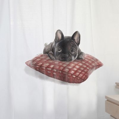 Imagen 2 del producto CORTINA DE BAÑO ALGODÓN BULLDOG