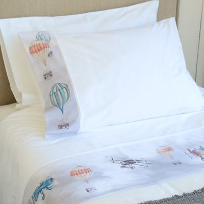 Imagen 2 del producto Juego de Sábanas 2 Plazas Aviones y Globos