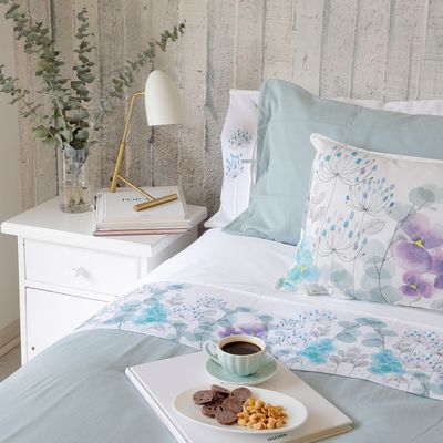 Imagen 2 del producto Juego de Sábanas 1,5 Plazas Jardín Pensamientos