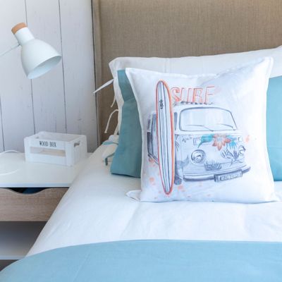 Imagen 2 del producto FUNDA COJÍN ALGODÓN COMBI SURF 45X45