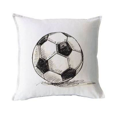 Imagen 1 del producto FUNDA COJÍN ALGODÓN PELOTA FÚTBOL 45X45