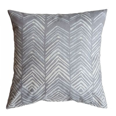 Imagen 1 del producto FUNDA COJÍN GAMUZA ESPIGAS GRISES 45X45