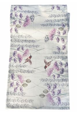 Imagen 1 del producto Camino de mesa jardín silvestre lila y hojitas