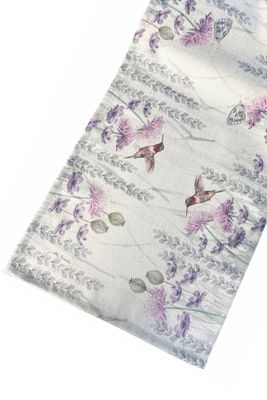 Imagen 2 del producto Camino de mesa jardín silvestre lila y hojitas