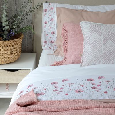 Imagen 2 del producto Juego de Sábanas 2 Plazas Florcitas Rosa