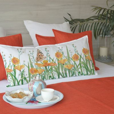 Imagen 2 del producto COJÍN ALGODÓN JARDÍN DE FLORES AMAPOLA XL