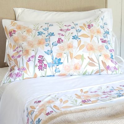 Imagen 2 del producto PACK 2 FUNDAS ALMOHADA NARCISOS 50X70