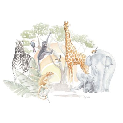 Cubreplumón Cuna Safari