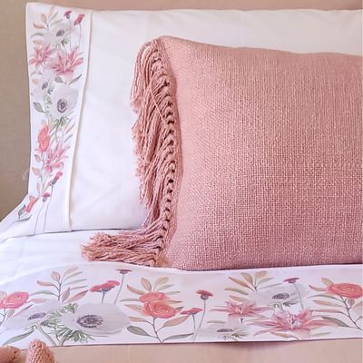 Imagen 2 del producto Juego de Sábanas 2 Plazas Anemona Blanca