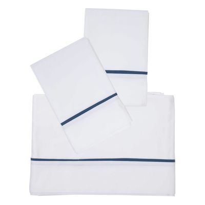 Juego Sábanas Vivo Azul Super King