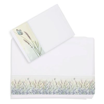 Juego de Sábanas 1,5 Plaza Jardín de Lavandas