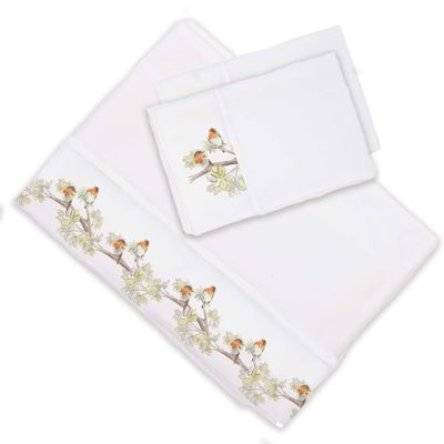 Juego de Sábanas 2 Plazas Pajaritos Bambi