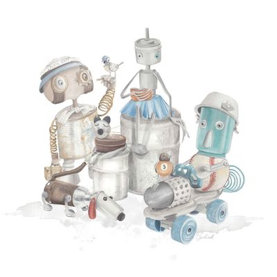 Cubreplumón Transición Robots