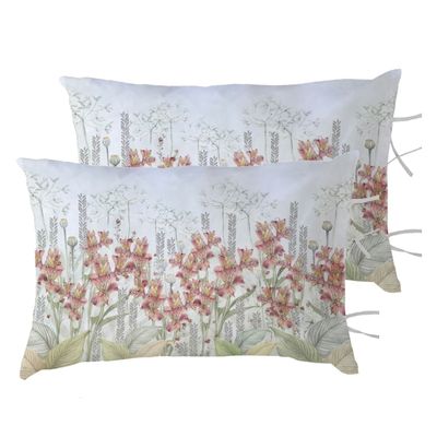 PACK 2 FUNDAS ALMOHADA ASTROMELIAS 50X70