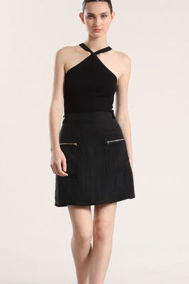 Imagen 2 del producto Falda mini cargo mujer Liola negro