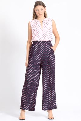 Imagen 2 del producto Pantalon Ancho Estampado Lunares, Rosa Liola