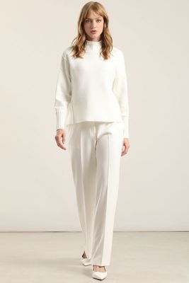 Imagen 2 del producto Jersey punto, cortes destacados, crudo Liola