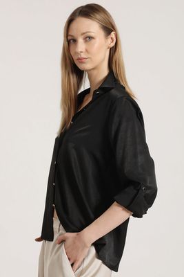 Blusa básica Liola mujer negro