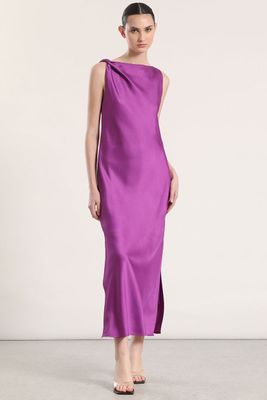 Imagen 2 del producto Vestido maxi satín Liola mujer violeta