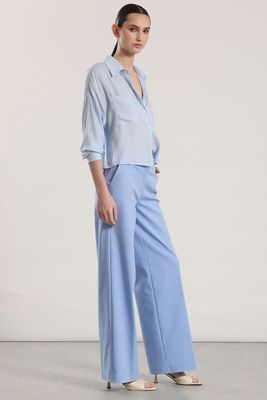 Imagen 2 del producto Pantalón recto liola mujer celeste