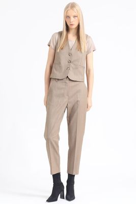 Imagen 2 del producto Chaleco Sastre Espiga Listado, Cafe, Made Italy Liola