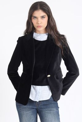 Imagen 2 del producto Top Terciopelo, Negro Liola