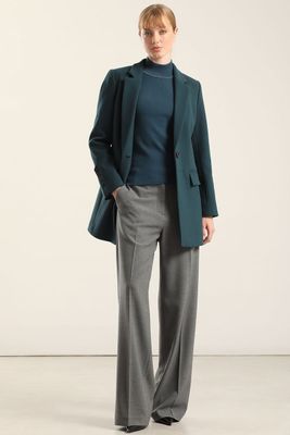 Imagen 2 del producto Jersey punto, rivete metalizado, turquesa Liola