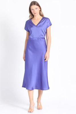 Falda Maxi Ciruela Liola