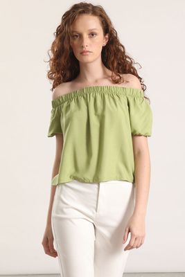 Blusa hombros liola mujer verde