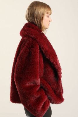 Imagen 2 del producto Chaqueta Efecto Piel Matizada, Rojo Liola