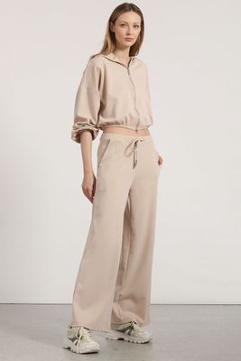 Pantalón recto beige liola mujer