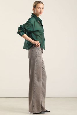 Imagen 2 del producto Jeans Color Straight, Procesaso, Gris Liola