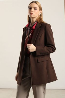 Imagen 2 del producto Chaqueton basico, muflon chocolate Liola