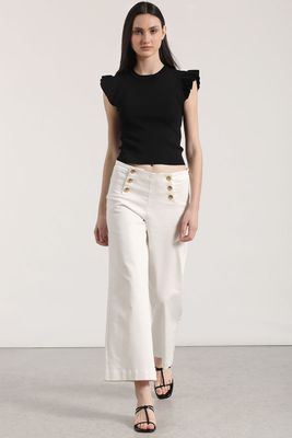 Jeans straight liola mujer crudo