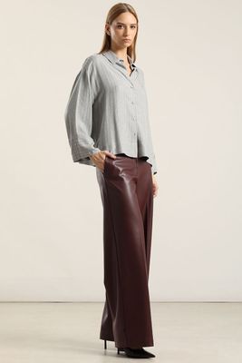 Imagen 2 del producto Blusa, fantasía rayas, gris Liola